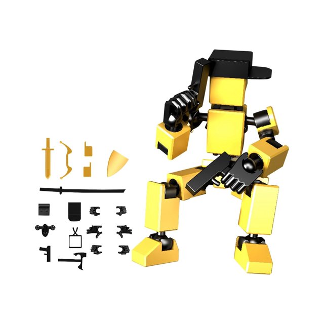Mini figuras de muñecas con articulaciones móviles de plástico PETG impresas en 3D, juguetes decorativos para montar tú mismo, resistentes y coloridos, para exhibir, jugar o regalar