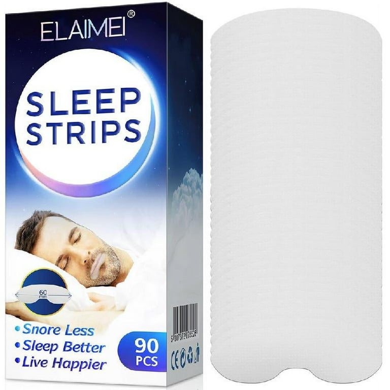 90Pcs Sleep Strips Mouth Tape for Nose Breathing Less Mouth Breathing  Improved Nighttime Sleeping Instant Snoring Relief
