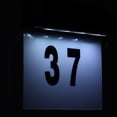 thumbnail image 2 of Luz de número de puerta Placa de número de casa 6000K Luz LED 3W Lámpara de placa de puerta con energía solar impermeable Inevent HA005868-00B, 2 of 7