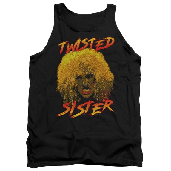 Twisted Sister Twisted Scream Adult Tank Top Black
