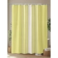 thumbnail image 4 of Fsddascl Yellow Beige Striped Shower Curtain Set - Standard 72" x 72" Washable Bathtub Curtain with 12 Hooks, Modern Farmhouse Retro Lines Waterproof Fabric Stall Shower Curtains for Bathroom/Bathtub, 4 of 6