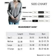 thumbnail image 5 of Women Long Sleeve Deep V Neck Knit Sweater Wrap Front Loose Tops Pullover Jumpers for Women, 5 of 5