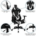 thumbnail image 4 of Flash Furniture Optis Black Gaming Desk and Black Reclining Gaming Chair Set with Cup Holder, Headphone Hook & 2 Wire Management Holes, 4 of 13