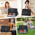 thumbnail image 3 of Jetviivid Laptop Tote Bag with Lunch Compartment, 15.6 Inch PU Leather Work Bag for Women, Computer Briefcase Laptop Shoulder Handbag for Business,Office,Work, Black, 3 of 8
