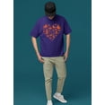 thumbnail image 2 of Halloween Witch and Ghost Heart Design Graphic - Men's T-shirt, 2 of 4