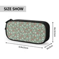 thumbnail image 3 of Uemuo Retro Hippie Groovy Mushroom Printed Pencil Pen Case, Portable Pencil Pouch with Zipper, Compact Stationery Bag Makeup Bag, Pencil Bag for Home Office, 3 of 9