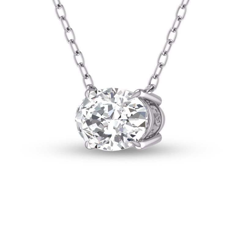 AGS Certified 1/4 Carat Round Diamond Solitaire Pendant in 14K Yellow-