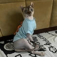 thumbnail image 2 of UOSIA Dinosaur Sphynx Hairless Cat Clothes Cute Summer Cotton Shirts Cat Costume, 2 of 7