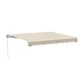 thumbnail image 4 of ALEKO 13' x 10' Ivory Manual Retractable Patio Awning Sunshade, 4 of 7