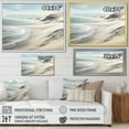 thumbnail image 4 of Designart "Coastal Dunes Coastal Sand art painting I" Landscapes Floater Framed Canvas Print, 4 of 7