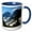 Blue/White, variant on 3drose, Cascade Pass - North Cascades National Park, 11oz Magic Transforming Mug
