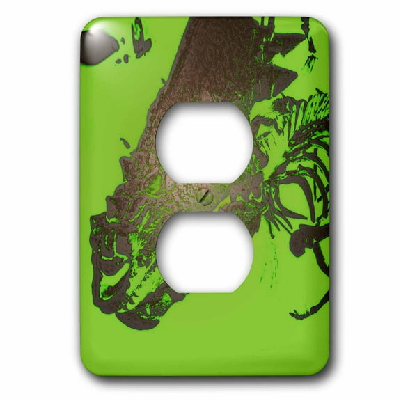 3dRose, Pachycepha losaurus wyomingensis from the cretacic , 2 plug outlet cover