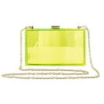 thumbnail image 1 of Bolsos de mujer de acrílico, bolso bandolera tridimensional transparente amarillo, 1 of 5