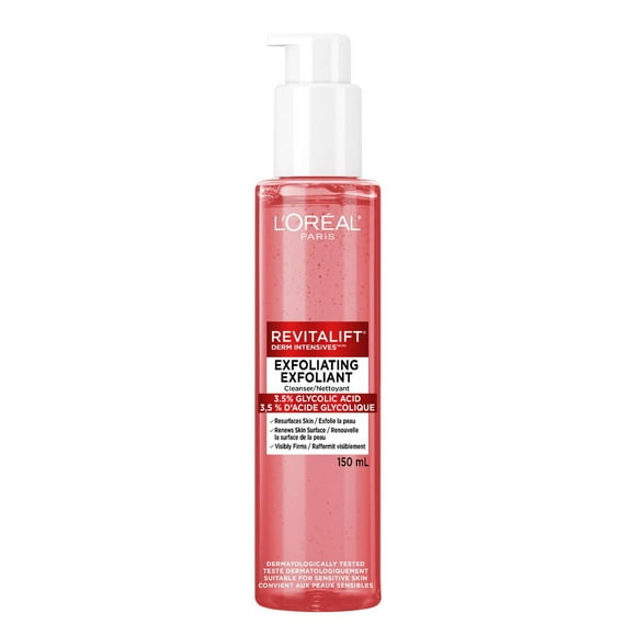 L'Oréal Paris Exfoliating Face Cleanser, 150ml, with Glycolic Acid