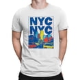 thumbnail image 2 of NYC Vibrant Cityscape Art Men's T-shirt, 2 of 3