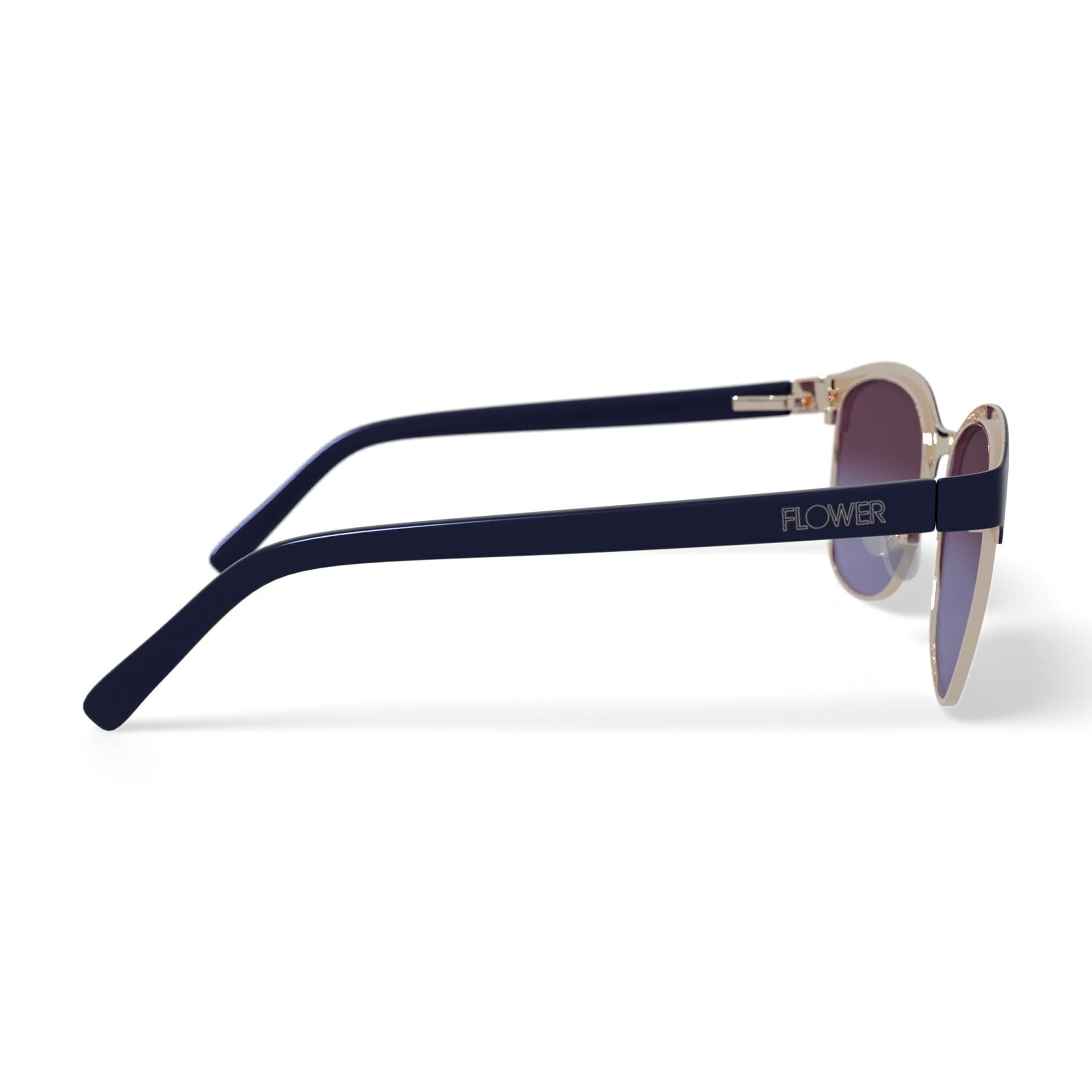 FLOWER Women's Rx'able Polarized Fashion Sunglasses, FLR3001P - Sheila, Black, 56-16-135, with Case