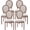 Beige Round, variant on Tzicr French Dining Chairs Set of 2,Mid Century Upholstered Dining Chairs with Round Backrest Solid Wood Frame, Farmhouse Dining Chairs for Dining Room, Bedroom, Kitchen.(Beige)