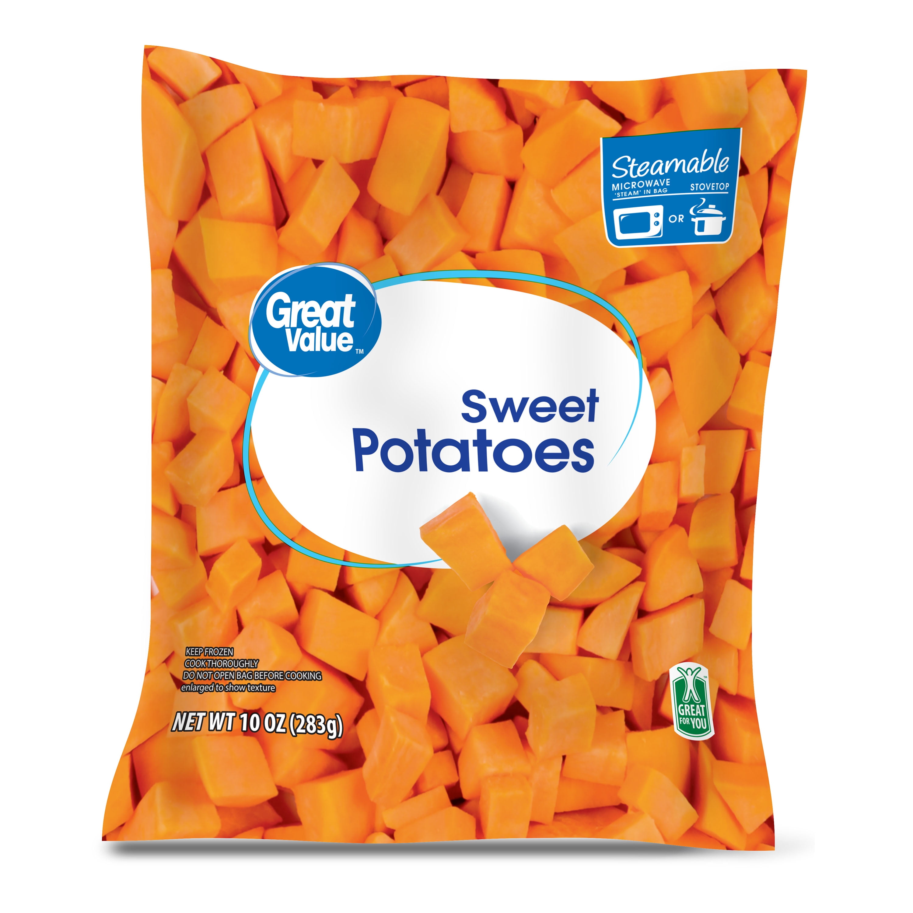 Great Value Sweet Potatoes, 10 Oz (Frozen) - dailysavesonline.com
