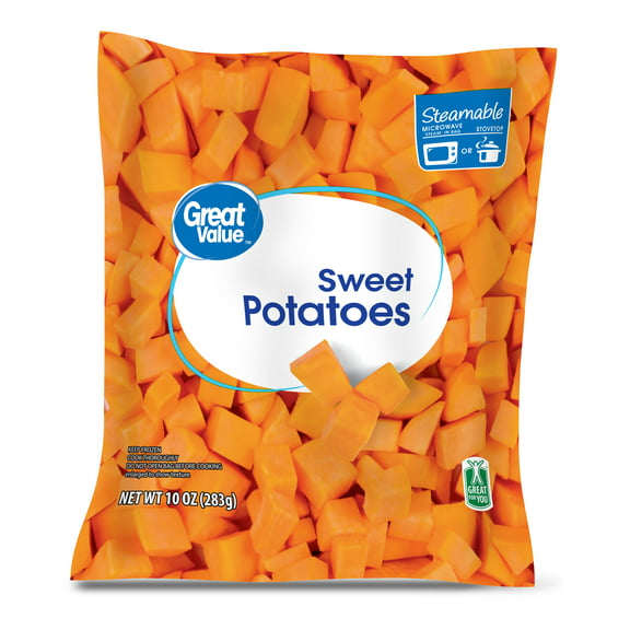 Great Value Sweet Potatoes, 10 oz (Frozen)