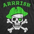 thumbnail image 2 of Mens Arrrish T Shirt Funny Saint Patricks Day Green Pirate St Patty Humor Tee Graphic Tees, 2 of 7