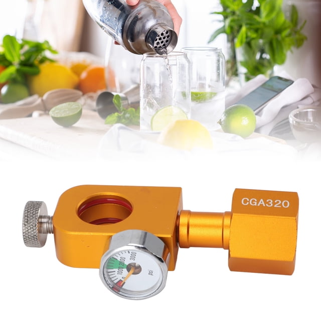 CO2 Refilling Adapter, Precise Safe and CGA320 Soda Carbonator Refill Adapter for Soda Maker