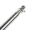 thumbnail image 2 of Portable Collapsable Pole 79" Stainless Steel Telescoping Flagpole Banner Tour Guide Teachers Flag Sign with Non-slip Sponge Cover Grip Handle（Black+Blue）, 2 of 7