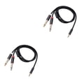 thumbnail image 4 of Methold Cable de audio Doble enchufe chapado en oro Diseño conveniente Cable adaptador Carcasa de aleación de aluminio Fuerte resistencia a la Type2 NO2, 4 of 5