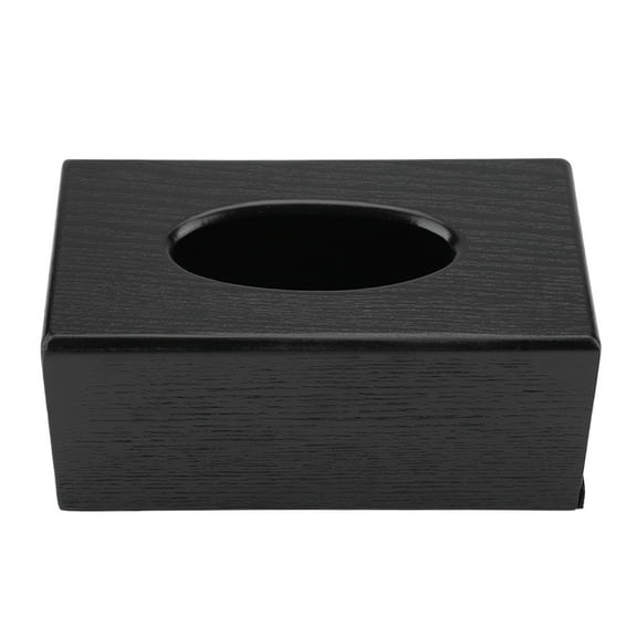 Tissue Box, Facial Tissue Box Cover, Rectangular Tissue Box Cover Holder for Countertop Bedroom Car Office Bathroom [black]