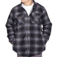 thumbnail image 2 of Flannel Shirt Jackets for Men Big And Tall Heavy Quilted Thermal Lined Button Down Jacket Up-to Size 5XL, 2 of 4