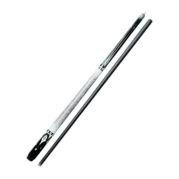 Accesorio para taco de billar profesional con mango de fibra de carbono de 57 pulgadas (145 cm) portátil. negro