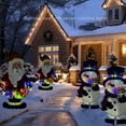 thumbnail image 3 of Shoreew Christmas Stake Light Decoration Lighted 2D Santa Claus Snowman Yard Sign Outdoor Metal Ground Stake for Christmas Garden Lawn Decor, 3 of 6