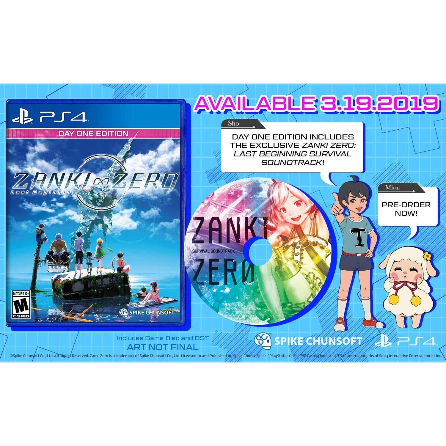 Zanki Zero: Last Beginning, Spike Chunsoft, PlayStation 4, 811800030025