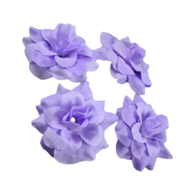 Destyer 50piece Multi-color Fabric For Wide Application In Weddings And Parties Realistic Appearance Soft Texture DIY Hats Purple 4.5cm 1Set