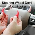 thumbnail image 4 of Fairnull 1 Pair Steering Wheel Devil Horn Sticker Small Cute Self-Adhesive Auto Car Truck SUV Dashboard Air Vent Steering Wheel 3D Horn Decoration Car Accessories, 4 of 11