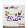 thumbnail image 2 of CottageCutz Dies-Festive Birthday Greeting, 4.3"X2.3", 2 of 2