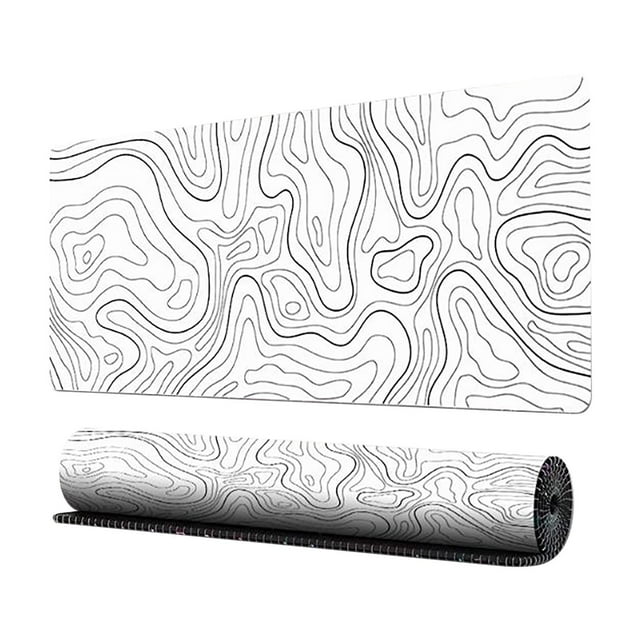 Cameland Electronics Mouse Pad With Large Heat Map Abstract Lines New Fluid Ripple Antis Slip Pad