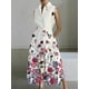 thumbnail image 4 of Vestido estampado elegante para mujer, ropa de calle sin mangas con cuello de pico, informal, holgado, con bolsillo, Patchwork, para fiesta y Club, primavera y verano, 4 of 4