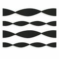 thumbnail image 2 of Décorations De Fête Party Streamer Crepe Paper 81 Ft - Noir (Pack of 4), 2 of 5