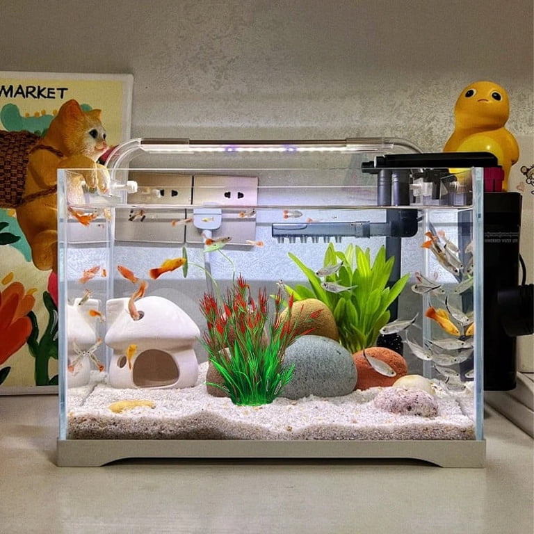 Safeglitz Aquarium Artificial Plastic Plants  Water simulation accessories  for fish tank decoration Fish tank landscaping aquarium plastic simulation  water plants purple - Walmart.com