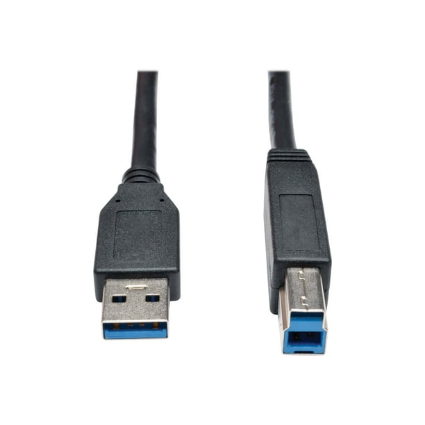 Eaton Tripp Lite Series USB 3.2 B (m) A (m) 6 ft Gen 1 SuperSpeed Device Cable (A to B M/M) black, (1.83 M) - Câble USB - USB Type vers USB Type - USB / USB 2.0 / USB 3.2 - 6 Pi - Noir