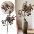 thumbnail image 4 of Artificial Gray Purple Berry Branches Realistic Fall Floral Stems, Berry Clusters for Vase Arrangements, Wedding Bouquets, Thanksgiving Centerpieces & Farmhouse Fireplace Mantel Decor Use, 4 of 6
