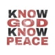 thumbnail image 2 of Cotton Crewneck Tee for everyday Wear – 'Know God, Know Peace' inspiring Graphic Tee,White, 2 of 7
