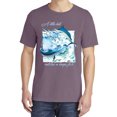 thumbnail image 2 of Wild Bobby, A Little Bait Catches a Large Fish Swordfish, Garment-Dyed Washed Look Short Sleeve Tees, Rosewood, Large, 2 of 3