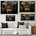 thumbnail image 4 of Designart "Bison Portrait I" Animals Floater Framed Wall Art Print, 4 of 7