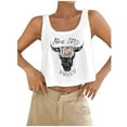thumbnail image 1 of Gpoecd Débardeur d'Été pour Femme à Col Rond, Mode, Sans Manches, Imprimé, Confortable, camisole à Bretelles avec Soutien-Gorge Intégré, Rose, m, 1 of 3