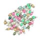 thumbnail image 1 of Paquete de 50 colgantes de cristal multicolor para hacer tú mismo tus propias joyas. Plata, 1 of 7