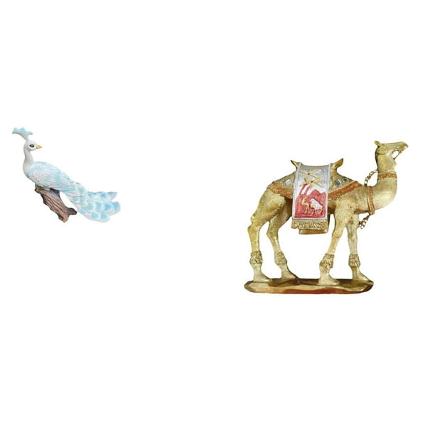 Estatua del pavo real,Estatua de pavo real,adorno de escritorio creativo y divertido,Figura de escritorio,Figura de camello,decoración moderna,regalo de inauguración de la casa,Estatua de