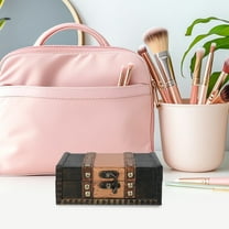 HONITANO 30Pcs Vintage Style Wooden Box with Lid Ideal for Small Items and Keepsakes Decorative Home Use 5.7x4.6x2.16in