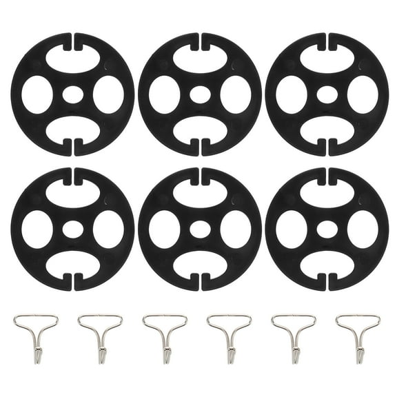 LULULION 6Set Car Seat Buckles Assorted Color Metal Fasten Vehicle Use Interior Enhancement