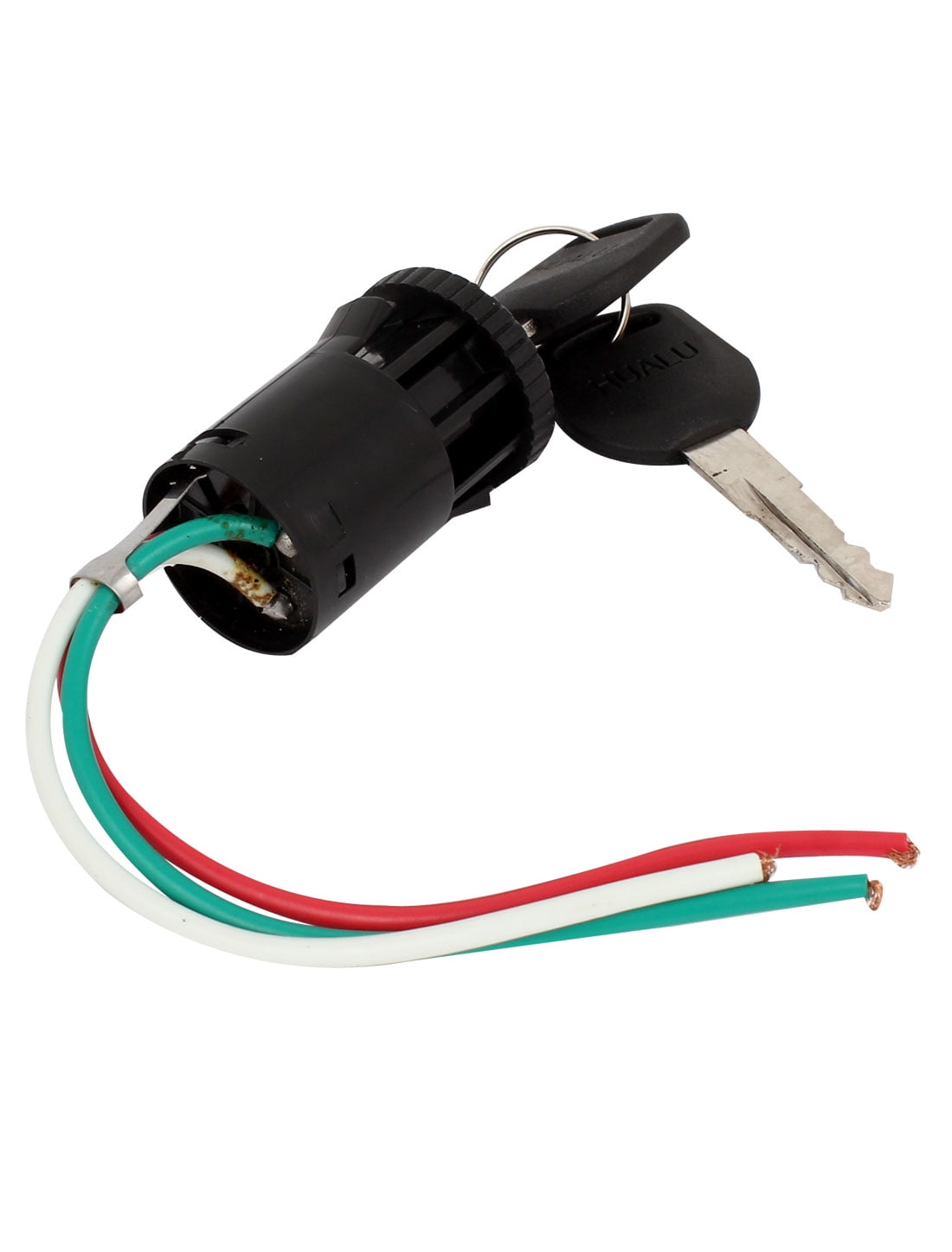 1Pcs Ebike Ignition Switch Lock Keys W/ Wire Electric Scooter Tricycle Vehicle Assembly Kit Universals Kick Scooter Accessories